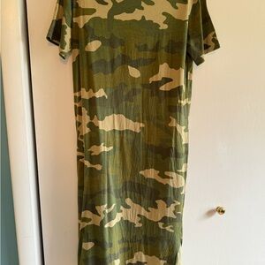 J.Crew Camouflage T-Shirt Dress